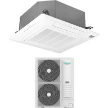 Inverter cassette air conditioner series turbo 48000 btu auc140ur4rkc8 + auw140u6rn8 r-32 wi-fi en option avec télécommande et panneau inclus