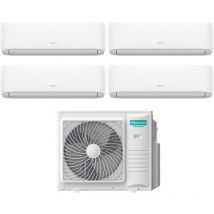 Hisense - Quadri Split Inverter-Klimaanlage Serie hi-comfort 7+9+12+12 mit 4AMW105U4RAA R-32 Wi-Fi Integrated 7000+9000+12000 - Neu