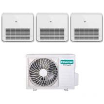 Hisense - trial split consola aire acondicionado 9+12+12 con 3amw72u4rfa r-32 wi-fi opcional con mando a distancia 9000+12000 - nuevo