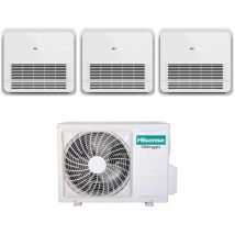 Hisense - Trial Split Console 12+12 Air Conditioner mit 3AMW72U4RFA R-32 Wi-Fi Optional Mit Fernbedienung 12000+12000 Serie - Neu