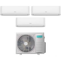 Hisense - trial split inverter aire acondicionado hi-comfort serie 7+7+18 con 3amw72u4rfa r-32 wi-fi integrado 7000+7000+18000 - nuevo