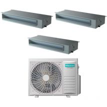 Hisense - Trial Split-Klimagerät 12+12+12 mit 3AMW72U4RFA R-32 12000+12000 mit Fernbedienung und Kabel