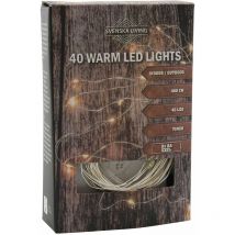 1.01 HIT 23139468 - Drahtbeleuchtung 40 led / 400cm / Timer / IP44