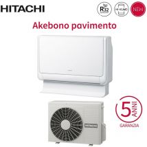 Hitachi - floor standing inverter air conditioner akebono series 9000 btu raf-25rxe r-32 wi-fi optional - new