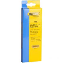 500 18 Gauge 20mm Angled Galvanised Nails Pack 1000 TAC0479