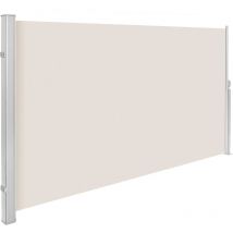 Hitee - Seitlicher Schiebevorhang für Terrasse, Balkon, Terrasse H160 cm