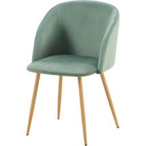 Chaise de Salle à Manger, Siège rembourrée, Chaise de Salle à Manger Chaise de Cuisine Rembourrée Assise en Velours,Cactus - H.j Wedoo