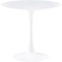 H.j Wedoo - Table à Manger Ronde, Table à Manger de Cuisine, Table à Manger pour 2 à 4 Personnes, pour Salon, Salle à Manger, Bureau, 80 x 80 x 73