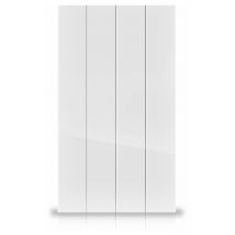 HJM - Emisor Térmico Bajo Consumo ava horizontal 500, Calor Rápido, Programación 24/7, Funciones de Ahorro, Turbo Programable, 500W, Blanco