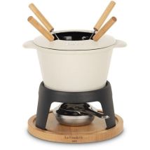 Gusseisen-emaille-fondue - La Fonderie 1890 - Mont Joly - 1,2 L - 4 Personen - Beige