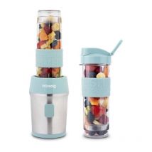 Mini blender - SMOO16 - 300 W - 570 mL - Bleu pastel - 2 gourdes incluses