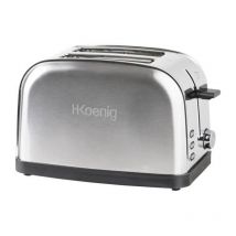 Hkoenig - Grille-pain deux tranches TOS7 - 850 w - Acier inoxydable