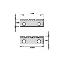 CMT - 790.230.3R hm-mg wendeplatte mit 3 spannbrechern für fräser Ø16 23X7X1,5