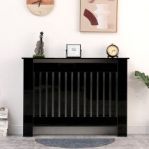 Furniture Hmd - High Gloss Black Vertical Slats Medium-111.5x19x82cm(WxDxH)