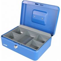 HMF 10125-05 Geldkassette Münzeinsatz, 25 x 18 x 9,5 cm, blau