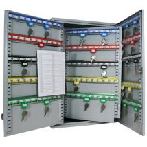 HMF - 135300-07 Schlüsselschrank 300 Haken, Schlüsselkasten, 55 x 38 x 20,5 cm, lichtgrau