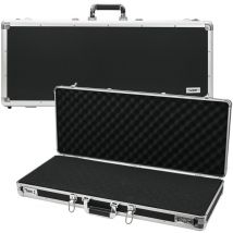 HMF - 14444-02 Alu Waffenkoffer, Gewehrkoffer, Zahlenschloss, Rasterschaumstoff, 82 x 36 x 12 cm