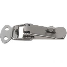 HMF - 14980-09 Edelstahl Spannverschluss mit Schlossöse, 8 Stück, 25 x 75 mm, Silber