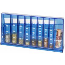4710-05 Münzsortierer Spardose, 24 x 12 x 5 cm, blau - HMF