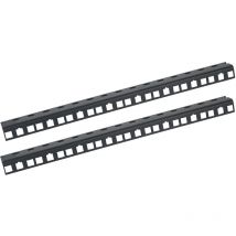 66808-02 Rackschiene für Serverschrank, 8U, 10 Zoll, Schwarz - HMF