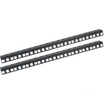 Hmf - 66809-02 Rackschiene Für Serverschrank, 9u, 10 Zoll, Schwarz
