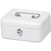 Geldkassette mit Zylinderschloss 15,2x11,5x8cm farbig sortiert (blau,weiß,schwarz,rot)