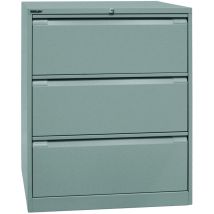 Hängeregister Schrank – 101,6 cm hoch – 80 cm breit – 62,2 cm tief – 3 Schübe mit Schloss – Bisley
