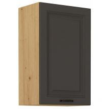 Hängeschrank 45 cm Stilo Grau + Eiche Artisan Küchenzeile Küchenblock Küche