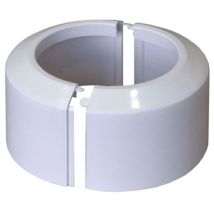 Rosette für WC-Rohr – PVC – zweiteilig – einfache Montage – 10cm – 10cm