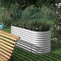 Hochbeet , Silber, 200 x 100 cm Ok-living