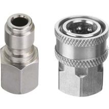 Hochdruckreiniger-adapterset, 3/8-zoll-schnellanschluss-set, Innengewinde, Edelstahl, 5000 Psi