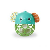 Hochet musical lumineux Bright Starts Giggle & Glow - Jouet éléphant - Oball facile a saisir - Nouveau-né+ - Unisexe