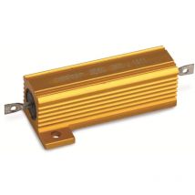 Hochlast-Widerstand 39 Ω – Aluminium-Gehäuse – 50 W – 1250 V – Temperaturbereich -55...+250 °C – Maße 50x29x16 mm
