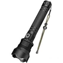 Hochleistungs-led-taschenlampe Mit 90.000 Lumen, Usb-wiederaufladbar, Ip65 Wasserdicht, Militärstandard, Zoombar, Ideal Für Camping Und Wandern