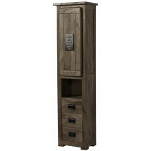 Hochschrank Mango 50x35x195 grau lackiert railway 279