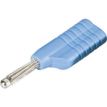 Schnepp - s 4041 s Büschelstecker Stecker, gerade Stift-Ø: 4 mm Blau 1 St.