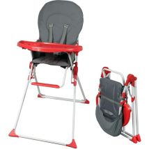 Bambikid Von Bambisol Bambisol Hochstuhl Feste Grau Und Rot