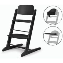 Hochstuhl Evolutiv - Cybex - Iris 3-in-1 - Holz - Babyeinsatz & Tablett Inklusive - Stunning Black