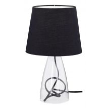 Tisch Lese Büro Lampe Leuchte Textil Schirm schwarz Action 800801100000