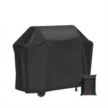 Hochwertige Grill-Schutzhülle 210D Oxford Canvas L 100 x B 66 x H 80 cm Farbe Schwarz