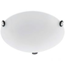 Led 12 Watt Wand Decken Lampe rund Glas Kristall Wohnraum Strahler Eglo 93624