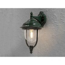 Außen Wandlaterne parma hängend im Landhausstil, grün, Höhe 46cm