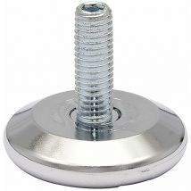 QuickClick Höhenverstellschraube Ultrasoft-Einsatz, ø37mm, M8x25mm, verchromt