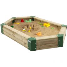 Sandkasten 6-eckig Holzsandkasten ohne Abdeckung, f. 0,6 m Sand - Hörby Bruk