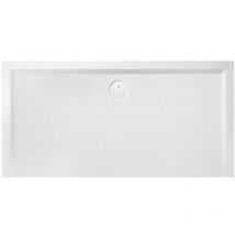 Mineralguss-Duschwanne Muna mit Antirutsch 800 x 750 x 30 mm weiß