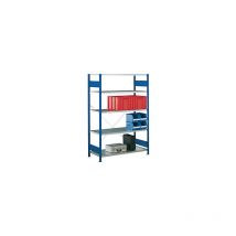 Steckregal einreihig Fachboden-BxT 1300 x 400 mm blau
