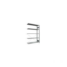 Eurokraft - Steckregal einreihig Fachboden-BxT 1300 x 400 mm verzinkt