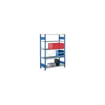 Steckregal einreihig Fachboden-BxT 1000 x 400 mm blau
