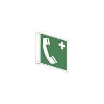 Segnale di Emergenza in Plastica 150x150mm – Resistente ai Raggi UV – Conformità ASR A1.3 / ISO 7010 – HOFFMANN