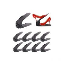 Hofuton 30 Support à Chaussures, Organiseur de Chaussures, Rangement Chaussure avec Fonction Antidérapante, En polypropylène - Réglable - Peu